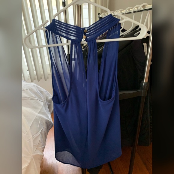 Blue Chiffon Top - Picture 2 of 3